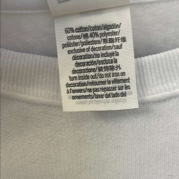 Victoria's Secret Pink White Crewneck Sweatshirt - Picture 5 of 5